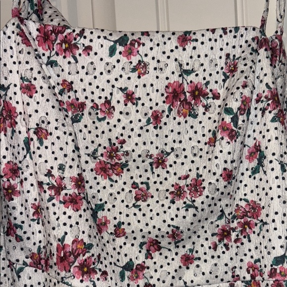 *NEVER BEEN WORN* Floral Mini Dress - White and Pink - Picture 3 of 6